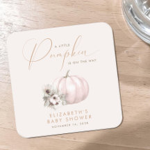 Petite Fête de Bébé Fille Citrouille d'Automne