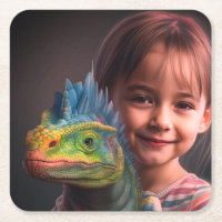 Petite fille avec Lizard