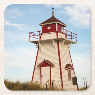 Dessous-de-verre Carré En Papier Phare de Covehead Harbour
