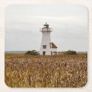 Dessous-de-verre Carré En Papier Phare d'East Point