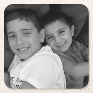 Dessous-de-verre Carré En Papier Photo faite sur commande