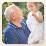 Dessous-de-verre Carré En Papier Photo personnalisée<br><div class="desc">Dessous de verre de papier photo Carré personnalisé</div>