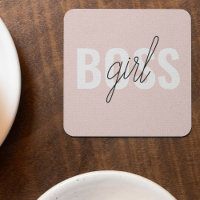 Phrase moderne Pastel Rose fille Boss Phrase