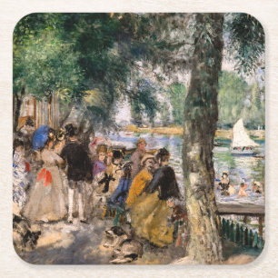 Dessous-de-verre Carré En Papier Pierre-Auguste Renoir - Baignade dans la Seine