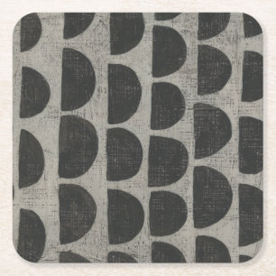 Dessous-de-verre Carré En Papier Pierre - demi-cercles