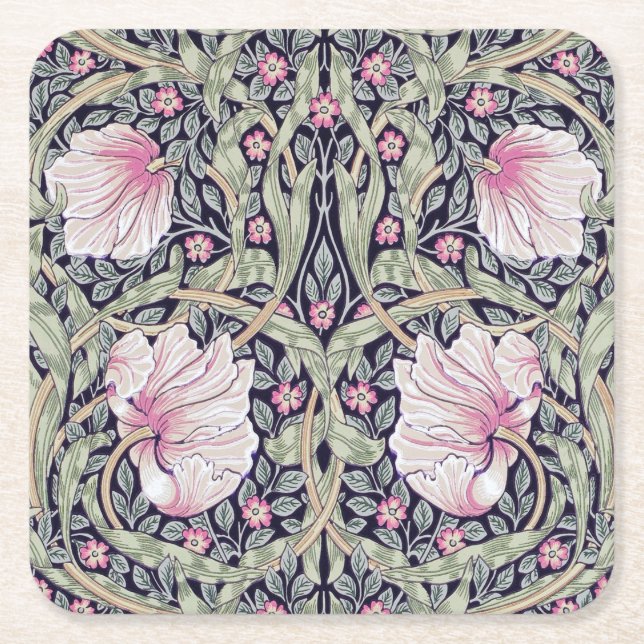 Dessous-de-verre Carré En Papier Pimpernel, William Morris (Devant)