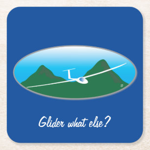 Dessous-de-verre Carré En Papier Planeur - quoi encore ?