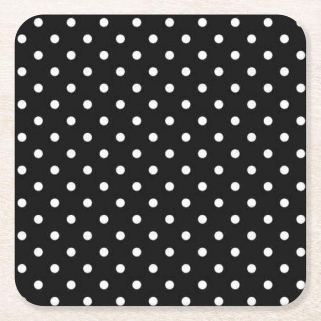 Dessous-de-verre Carré En Papier Polka dot (Devant)