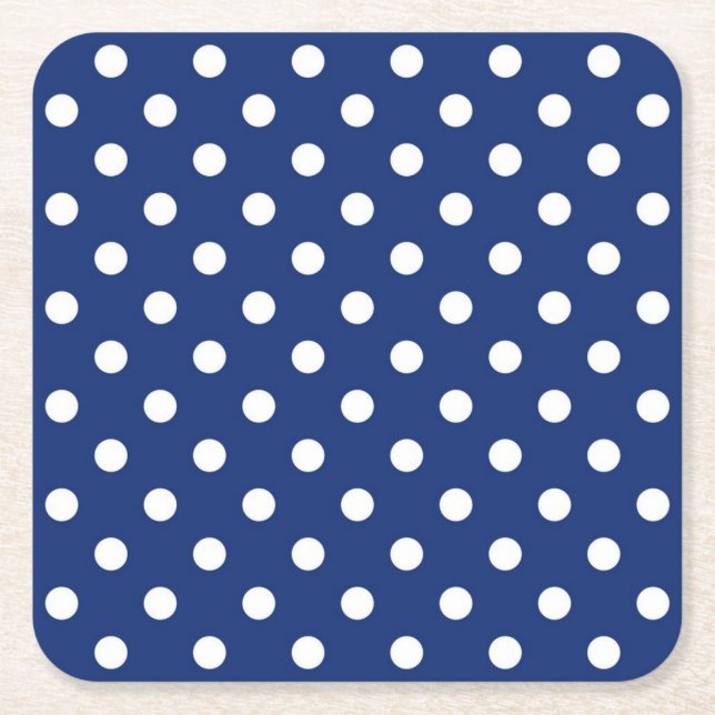 Dessous-de-verre Carré En Papier Polka dot (Devant)