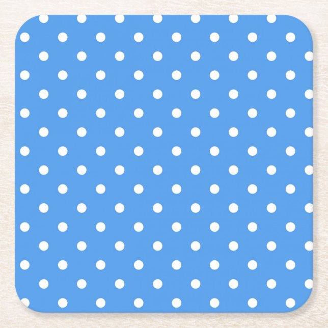 Dessous-de-verre Carré En Papier Polka dot (Devant)
