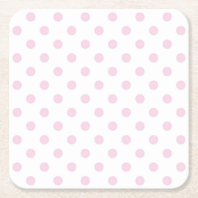 Dessous-de-verre Carré En Papier Polka dot (Devant)