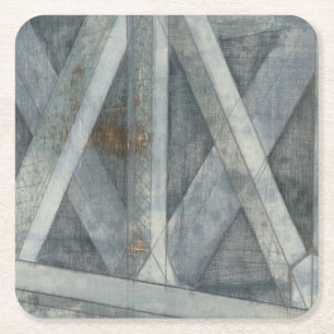 Dessous-de-verre Carré En Papier Pont de la structure industrielle  