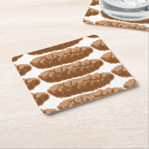 Dessous-de-verre Carré En Papier Poop à 8 bits