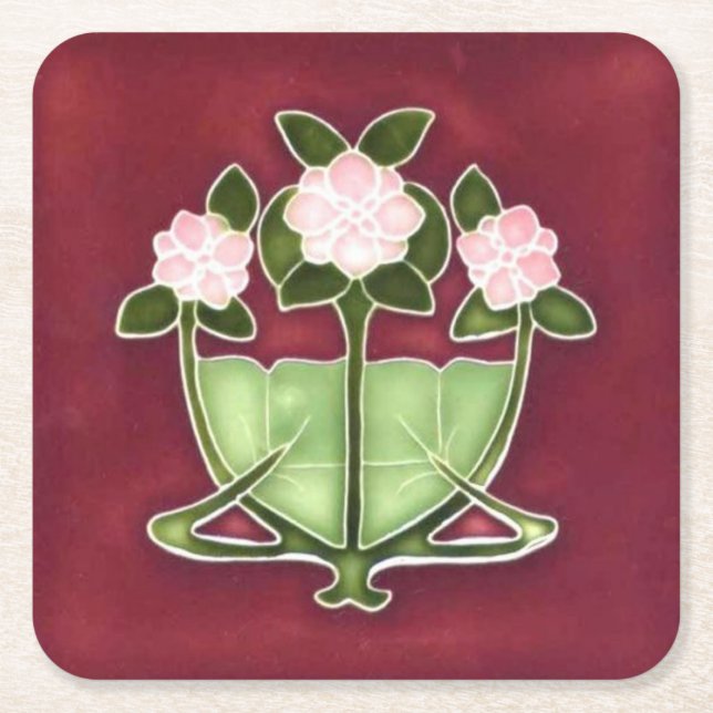 Dessous-de-verre Carré En Papier Posavasos Cuadrado De Papel Cardboard paper drink  (Devant)