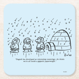 Dessous-de-verre Carré En Papier Presse-papiers