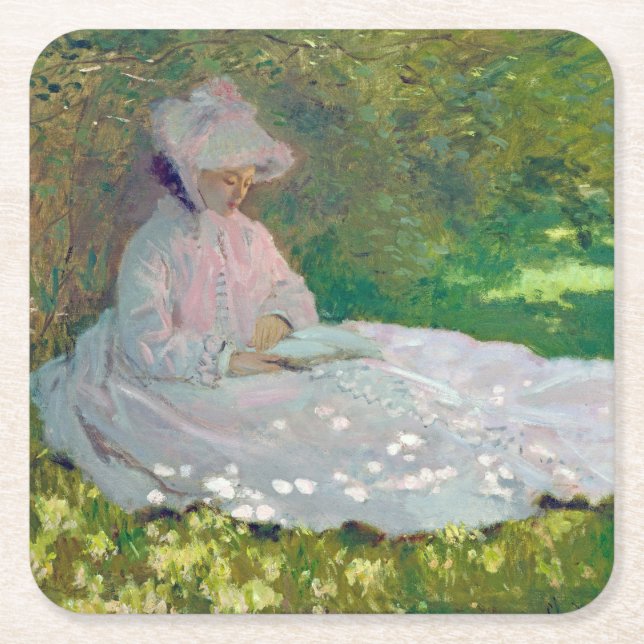 Dessous-de-verre Carré En Papier Printemps, Monet (Devant)