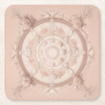 Dessous-de-verre Carré En Papier Printemps victorien, Rose Poudre,<br><div class="desc">Une élégance douce et intemporelle allie le charme de l'époque victorienne.</div>