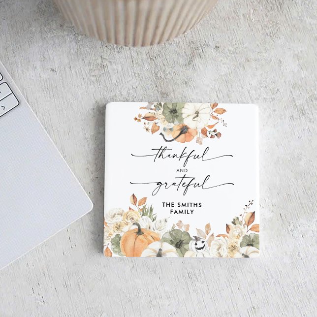 Dessous-de-verre Carré En Papier Pumpkins Thanksgiving Dinner Square Paper Coaster  (Créateur téléchargé)