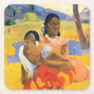 Dessous-de-verre Carré En Papier Quand vous marierez-vous ? Paul Gauguin