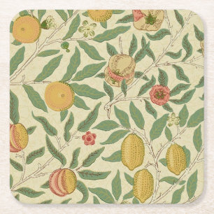 Dessous-de-verre Carré En Papier Quatre Fruits, William Morris