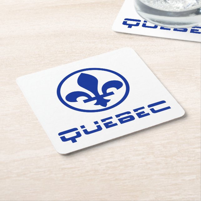 Dessous-de-verre Carré En Papier Québec (Incliné)