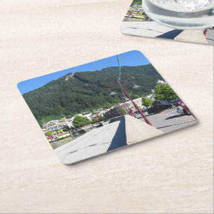 Dessous-de-verre Carré En Papier Queenstown, Otago, Nouvelle-Zélande