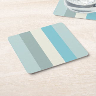 Dessous-de-verre Carré En Papier Rayure de palette de plage