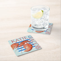 Rayures Nautiques Bleues & Pastel Prépa Homard Ble