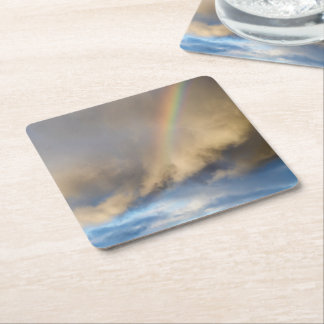 Dessous-de-verre Carré En Papier rébellion arc-en-ciel