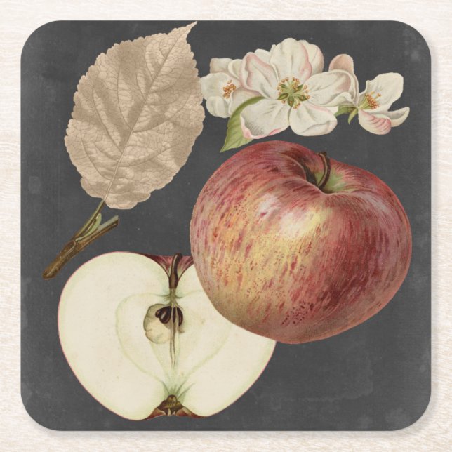 Dessous-de-verre Carré En Papier Récolte de minuit II (Devant)