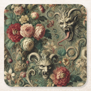 Dessous-de-verre Carré En Papier 🩸 Récolte Renégate – Gothique Victorien