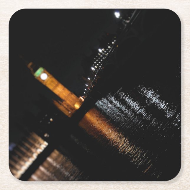 Dessous-de-verre Carré En Papier Réflexions sur Big Ben - Dessous de verre (Devant)