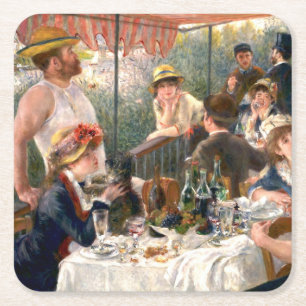 Dessous-de-verre Carré En Papier Renoir French Luncheon Booking Party