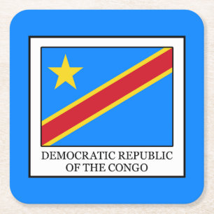 Dessous-de-verre Carré En Papier République démocratique du Congo