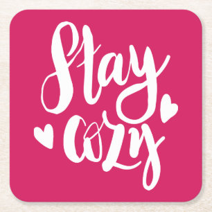 Dessous-de-verre Carré En Papier Restez à l'aise