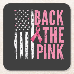 Dessous-de-verre Carré En Papier Retour Mois de sensibilisation au cancer du sein r