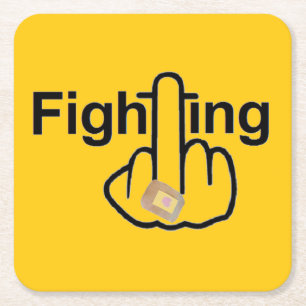 Dessous-de-verre Carré En Papier Retournement de la lutte contre le dessous de verr