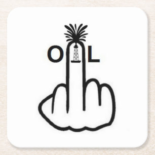 Dessous-de-verre Carré En Papier Retournement de l'huile de dessous de verre