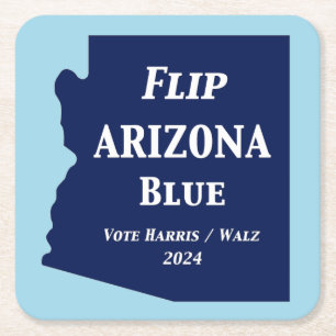 Dessous-de-verre Carré En Papier Retourner Arizona Blue en 2024