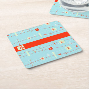 Dessous-de-verre Carré En Papier Retro