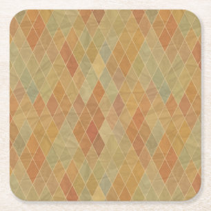 Dessous-de-verre Carré En Papier Rétro motif géométrique 2