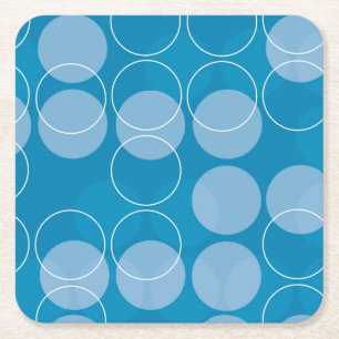Dessous-de-verre Carré En Papier Rétros cercles