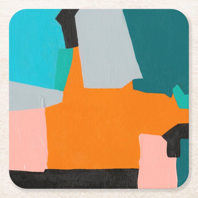 Dessous-de-verre Carré En Papier Réunification (Devant)