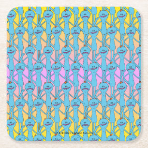 Dessous-de-verre Carré En Papier RICK ET MORTY™ Rainbow M. Meeseeks Motif