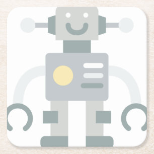 Dessous-de-verre Carré En Papier robot