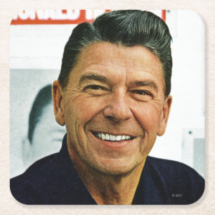 Dessous-de-verre Carré En Papier Ronald Reagan