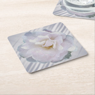Dessous-de-verre Carré En Papier Rose gris rose