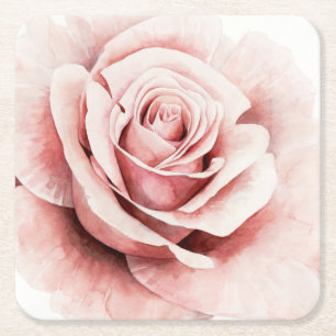 Dessous-de-verre Carré En Papier Rose rose rose