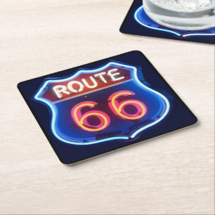 Dessous-de-verre Carré En Papier Route 66
