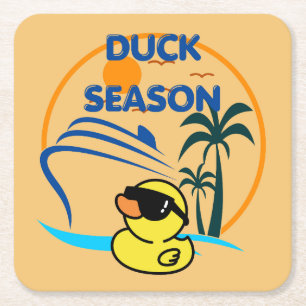 Dessous-de-verre Carré En Papier Saison des canards